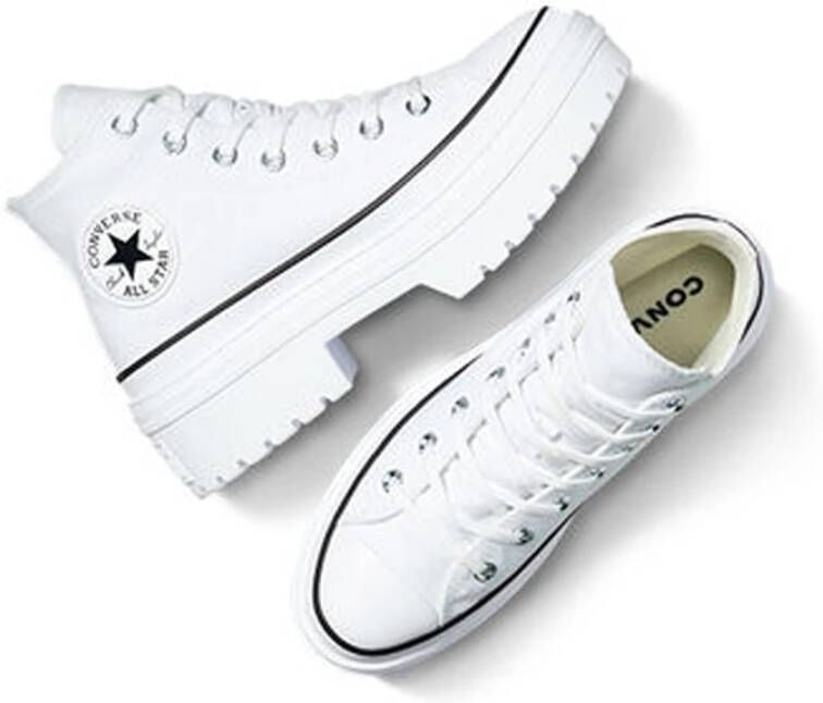 Converse Hoge Top Lugged Heel Sneakers White Dames