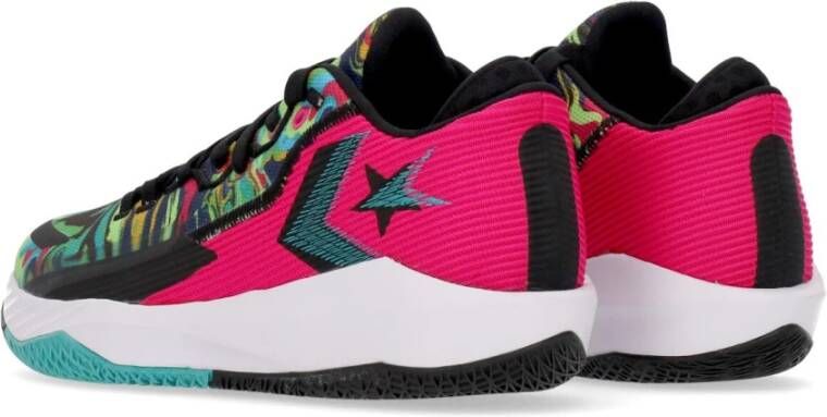 Converse Jet Mid Basketbalschoen Roze Zwart Wit Multicolor Heren