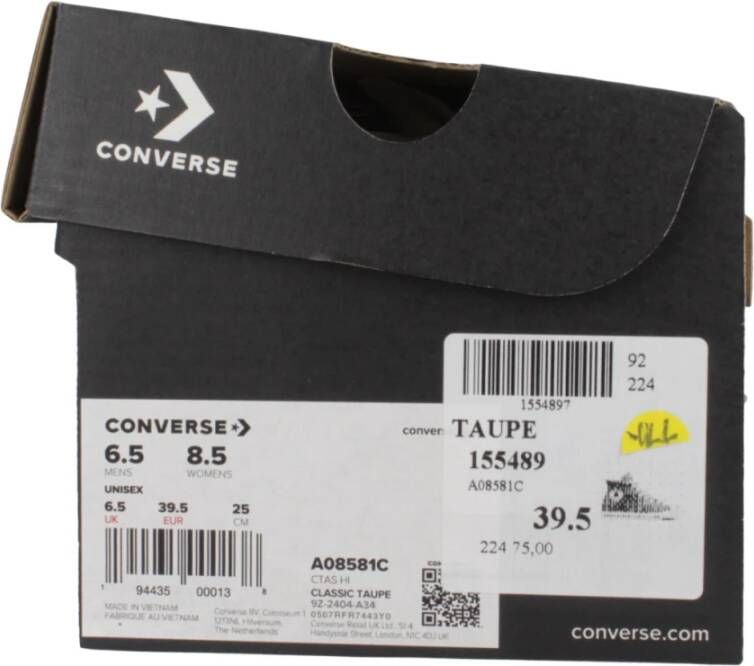 Converse Klassieke Hoge Top Sneakers Brown Dames