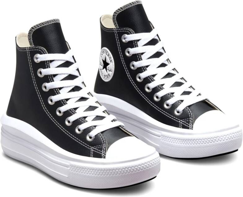 Converse Leren Platform Sneaker Black Dames