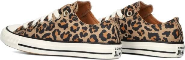 Converse Luipaardprint Lage Top Sneakers Black Dames