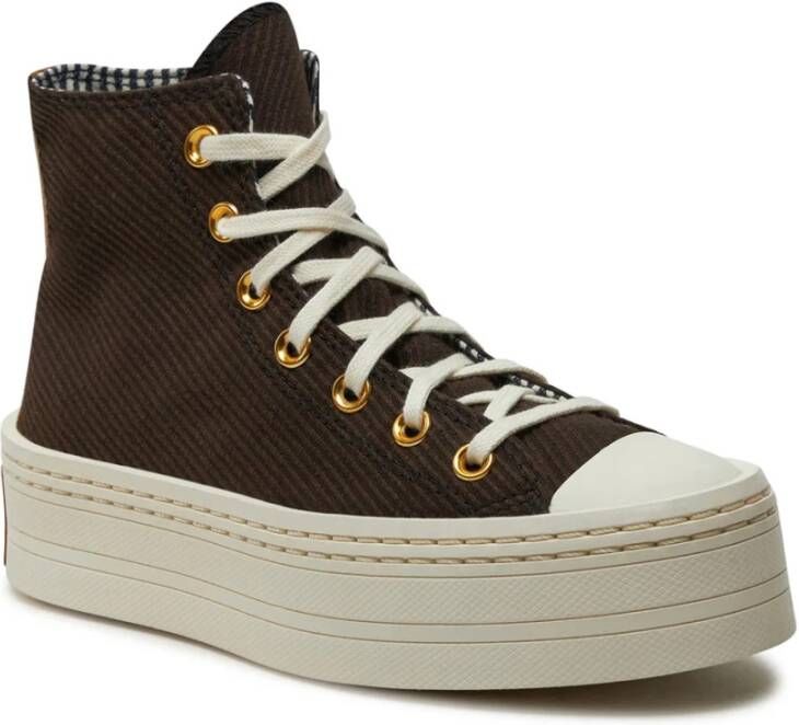 Converse Moderne Lift Hi Damessneakers Bruin Brown Dames