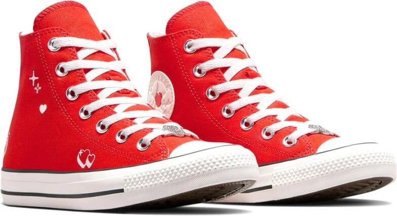 Converse Platform Heart Sneaker Red Dames