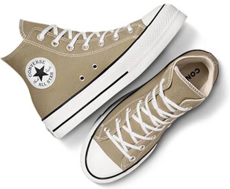 Converse Platform Skate Sneaker Green Dames