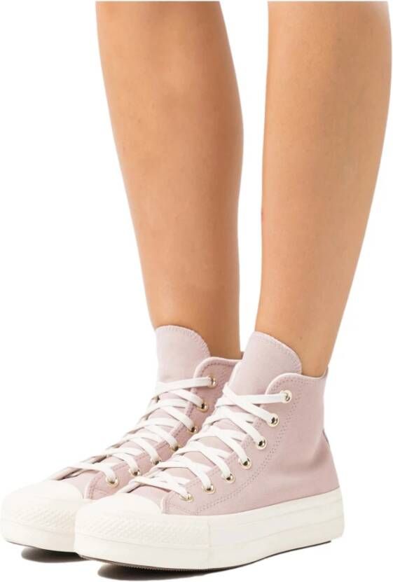 Converse Chuck Taylor All Star Lift Hi Hoge sneakers Dames Roze - Foto 7