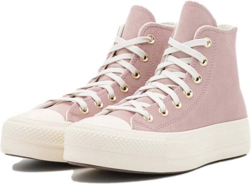 Converse Chuck Taylor All Star Lift Hi Hoge sneakers Dames Roze - Foto 8