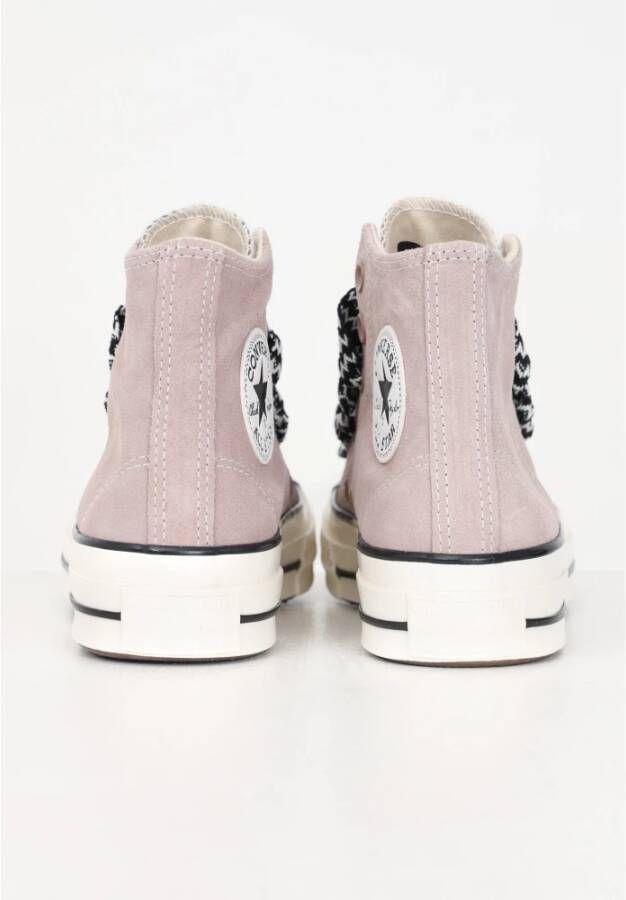 Converse Retro Suede High Top Sneakers Pink Dames