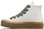 Converse Chuck Taylor All Star Hi Vintage Sneakers Dames Wit - Thumbnail 4