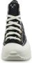 Converse Hoge Platform Sneakers Met Stiksels Black Dames - Thumbnail 3