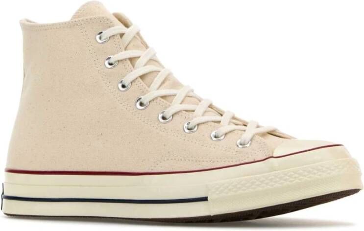 Converse Sand Canvas High Top Sneakers Beige Dames