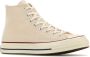 Converse Sand Canvas High Top Sneakers Beige Dames - Thumbnail 2