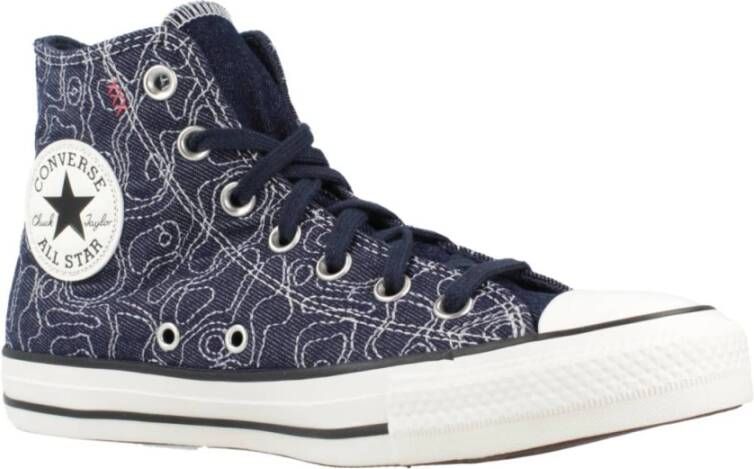 Converse Hoge Top Sneakers voor Vrouwen Blue Dames