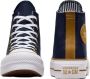 Converse Hoge Top Lift Platform Sneakers Blue Dames - Thumbnail 4