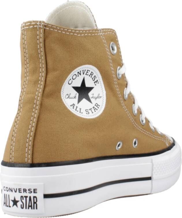 Converse Verhoog je sneaker game met Ctas Lift HI Brown Dames