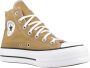 Converse Chuck Taylor All Star Lift Platform Hoge sneakers Dames Bruin - Thumbnail 9