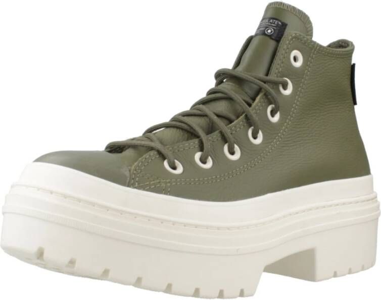 Converse Sneakers met geribbelde hak Green Dames