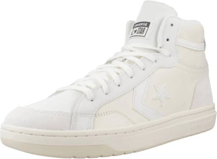 Converse Klassieke Leren Suède Sneakers White Heren