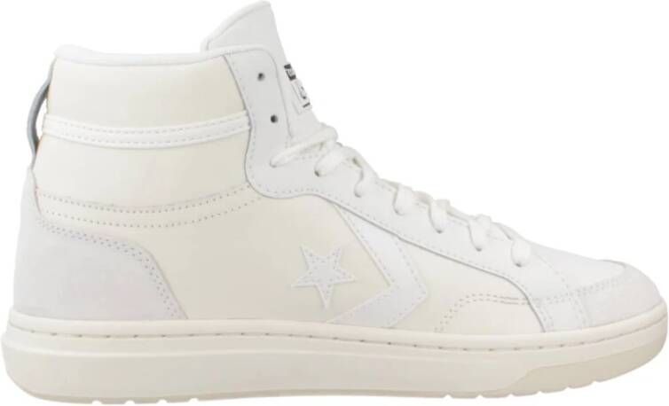 Converse Klassieke Leren Suède Sneakers White Heren