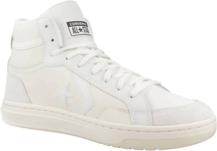 Converse Klassieke Leren Suède Sneakers White Heren