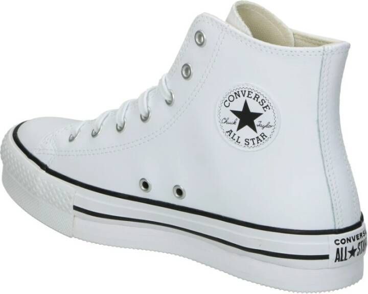 Converse Witte Leren Casual Sneakers voor Vrouwen Wit Dames