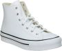 Converse Witte Leren Casual Sneakers voor Vrouwen Wit Dames - Thumbnail 3