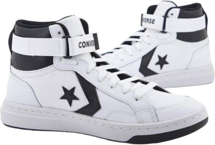 Converse Witte Leren Hoge Sneakers voor Heren Wit Heren