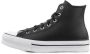 Converse Chuck Taylor All Star Eva Lift Leather in zwart formaten: 38.5 - Thumbnail 3