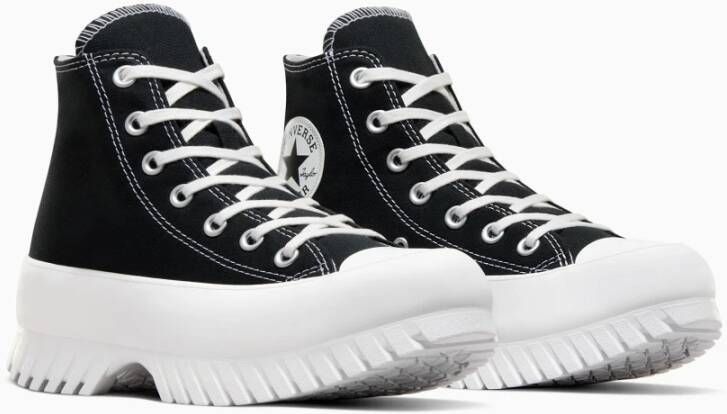 Converse Dames Hoge Top Zwarte Canvas Sneakers Zwart Dames