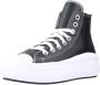 Converse CHUCK TAYLOR ALL STAR MOVE PLATFORM FOUNDATIONAL LEATHER Zwart - Thumbnail 3