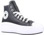 Converse CHUCK TAYLOR ALL STAR MOVE PLATFORM FOUNDATIONAL LEATHER Zwart - Thumbnail 6