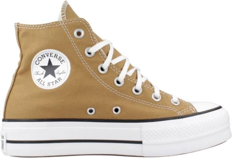 Converse Verhoog je sneaker game met Ctas Lift HI Brown Dames