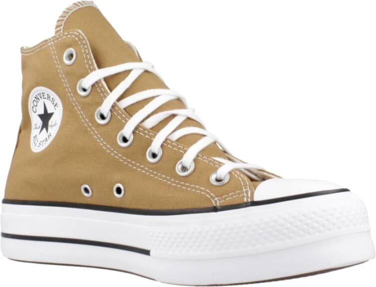 Converse Verhoog je sneaker game met Ctas Lift HI Brown Dames