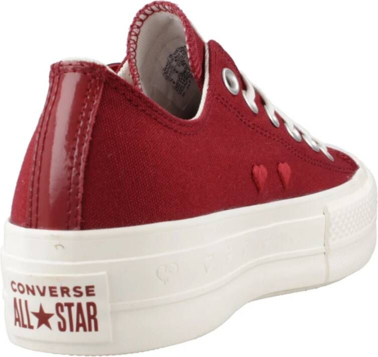 Converse Verhoogde Chuck Taylor Sneakers Red Dames