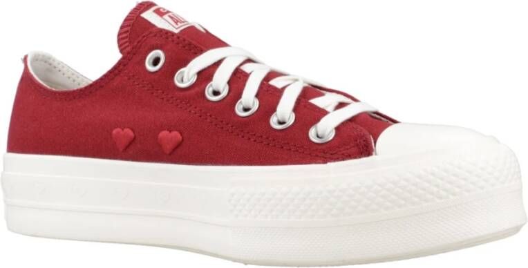 Converse Verhoogde Chuck Taylor Sneakers Red Dames