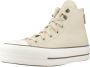 Converse Chuck Taylor All Star Lift Hi Sneakers Leren Sneaker Dames Beige - Thumbnail 3