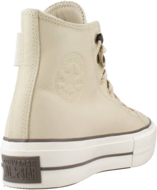 Converse Verhoogde Hi-Top Sneakers Beige Dames