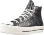 Converse Chuck Taylor All Star Lift Hi Sneakers Dames Blauw - Thumbnail 3