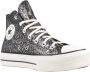 Converse Chuck Taylor All Star Lift Hi Sneakers Dames Blauw - Thumbnail 6