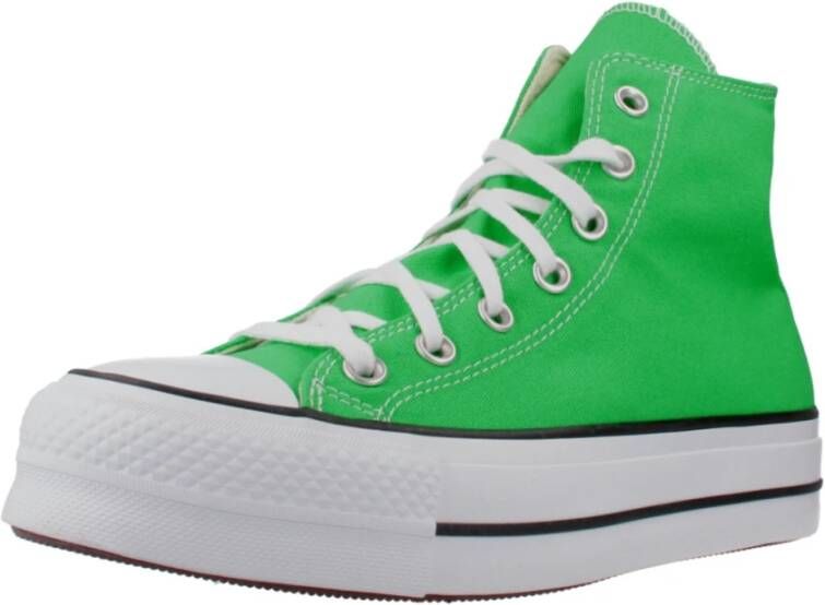 Converse Verhoogde Hi-Top Sneakers Green Dames