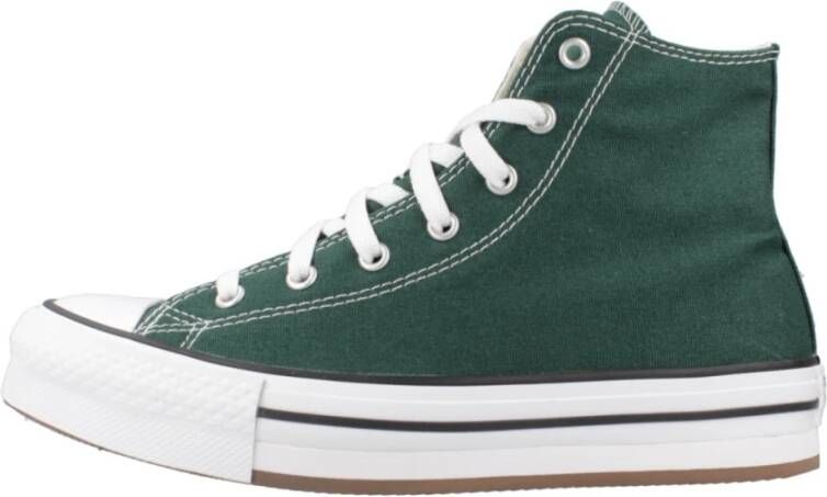 Converse Verhoogde Hi-Top Sneakers Green Dames