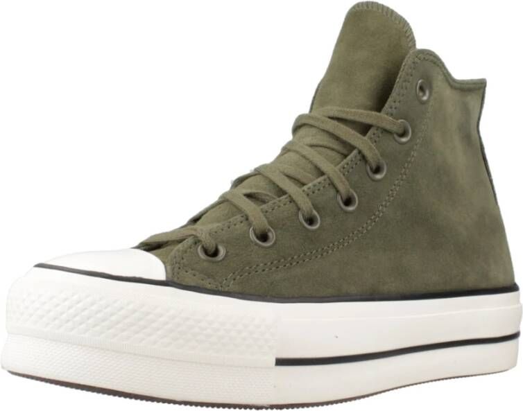 Converse Verhoogde Hi-Top Sneakers Green Dames