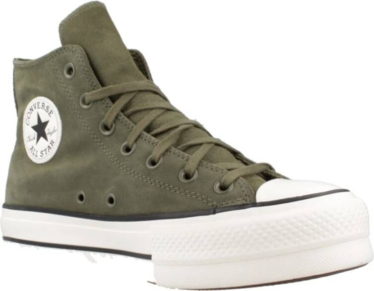 Converse Verhoogde Hi-Top Sneakers Green Dames