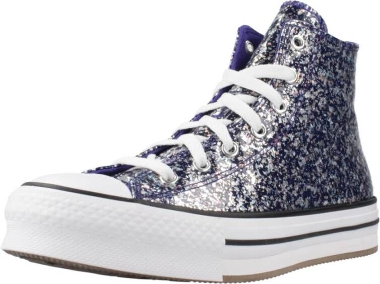 Converse Verhoogde Nacht High Top Sneakers Blue Dames