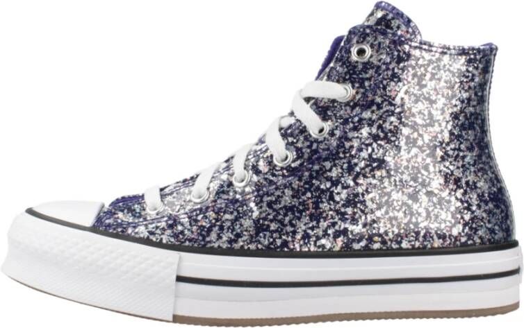 Converse Verhoogde Nacht High Top Sneakers Blue Dames