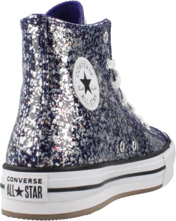 Converse Verhoogde Nacht High Top Sneakers Blue Dames