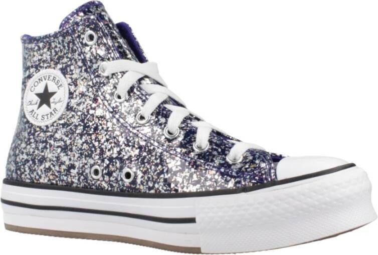 Converse Verhoogde Nacht High Top Sneakers Blue Dames