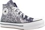 Converse Verhoogde Nacht High Top Sneakers Blue Dames - Thumbnail 6