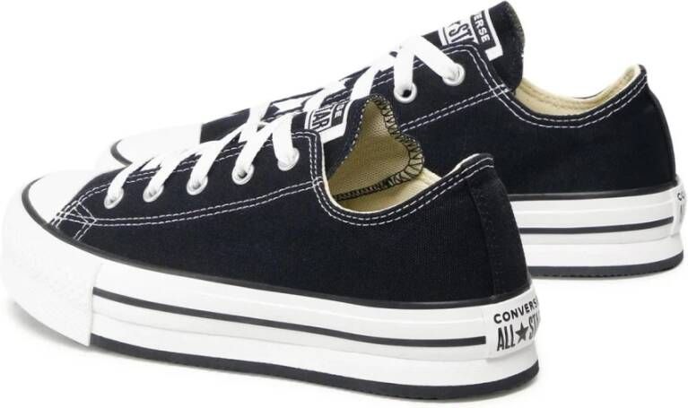 Converse Verhoogde Platform Sneakers Black Dames