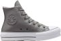 Converse Chuck Taylor Lift Grijs Sneakers Dames - Thumbnail 2