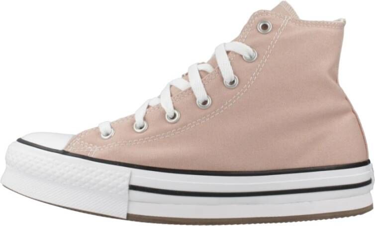 Converse Verhoogde Stoffige High-Top Sneakers Pink Dames